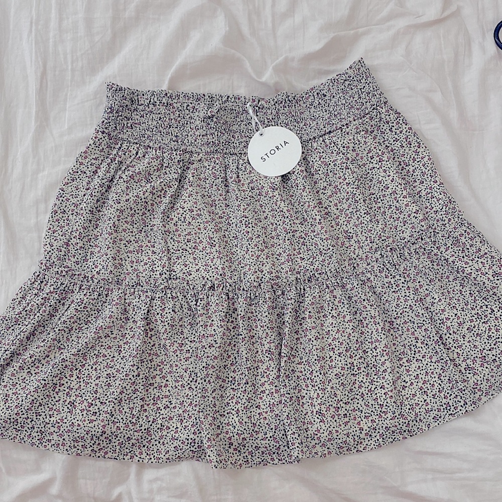 storia floral printed skirt